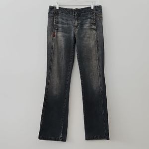 7 For All Mankind Dirty Wash Straight‎ Leg Jeans Size 29